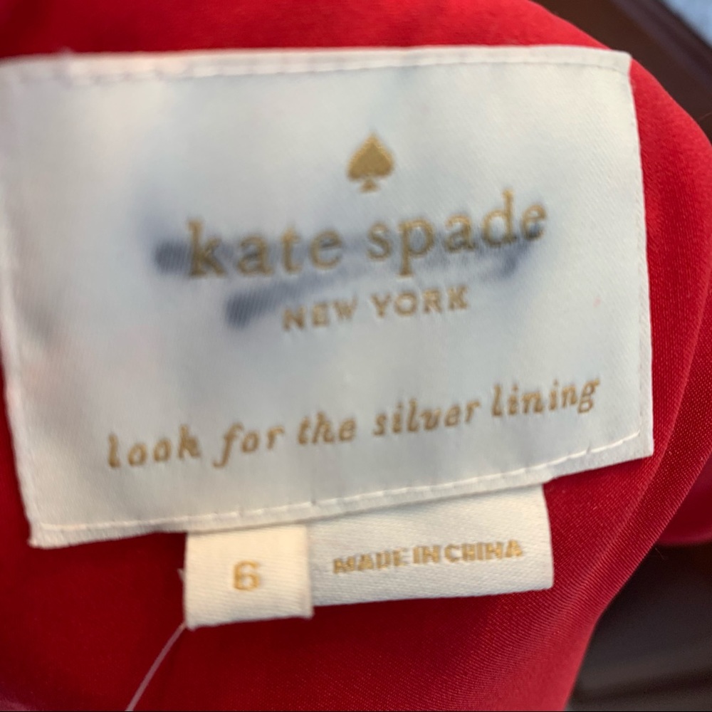 NWOT Kate Spade Sleeveless Red Tweed Sheath Dress - Picture 13 of 13